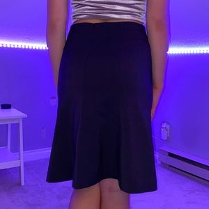 Patterned Black Skirt